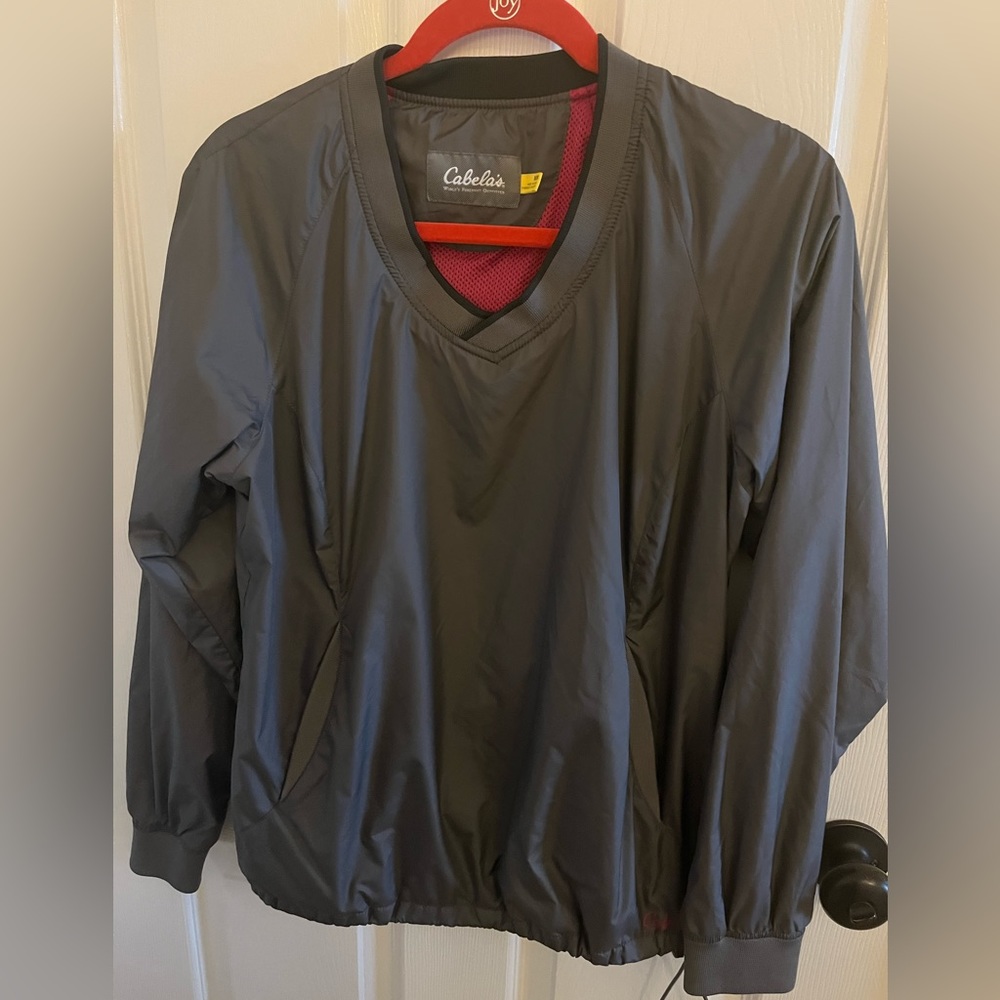 Cabela’s women’s size M pullover windbreaker, golf jacket.